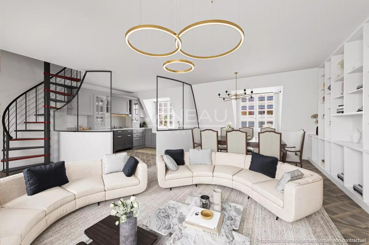 PARIS Ve - Monge / Montebello - Duplex en dernier étage avec vue