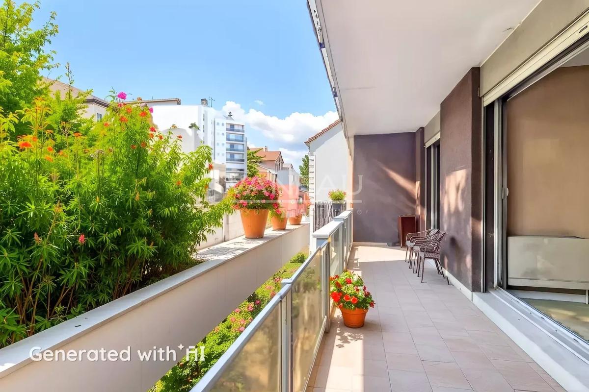 Appartement familial avec deux balcons terrasses