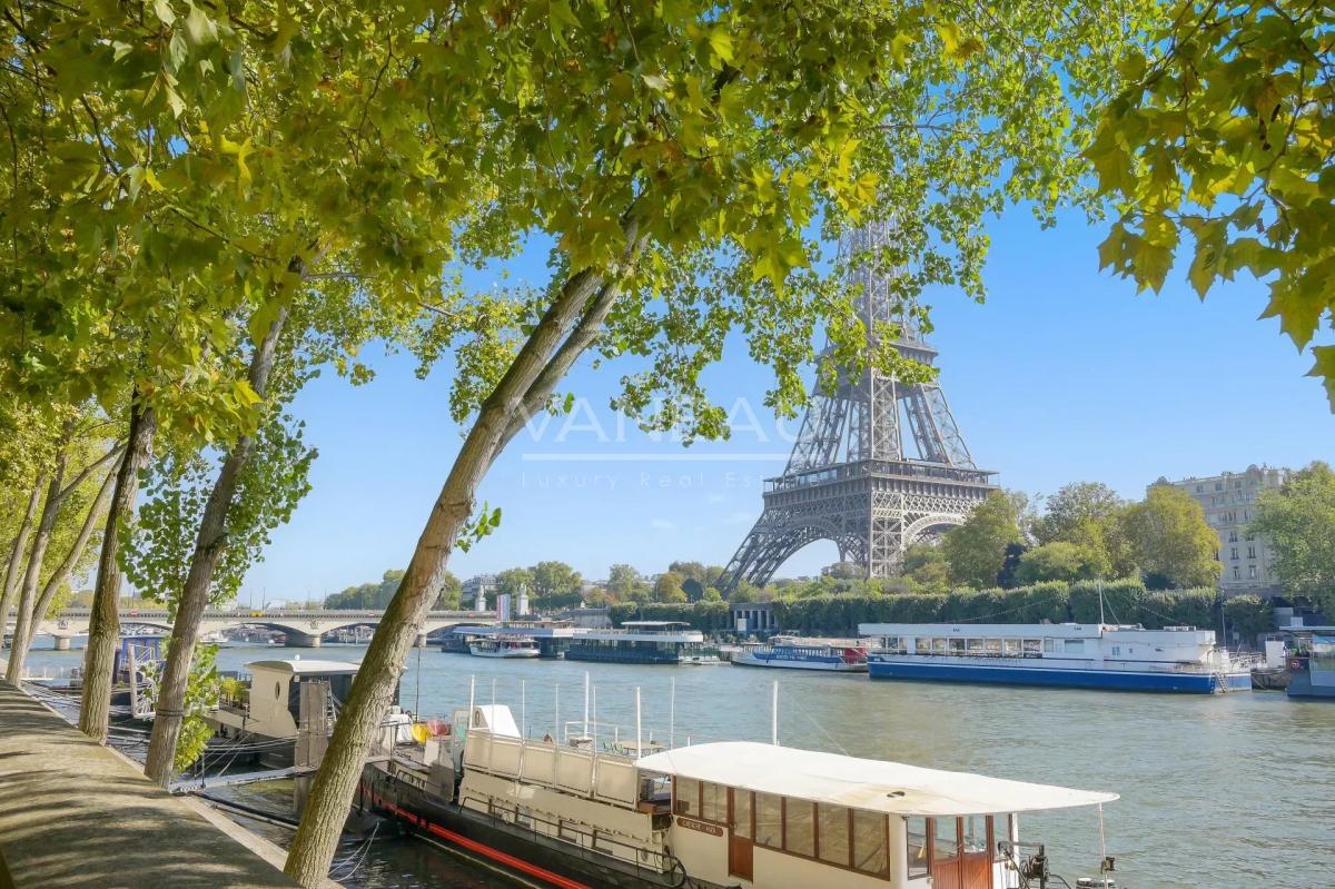 XVIe – Vue Tour Eiffel & Seine – Trocadéro – Passy