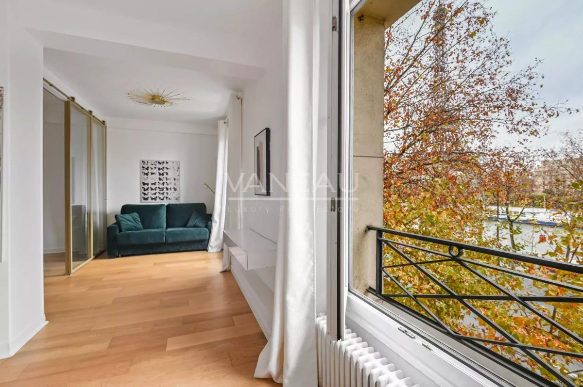 XVIe – Vue Tour Eiffel & Seine – Trocadéro – Passy