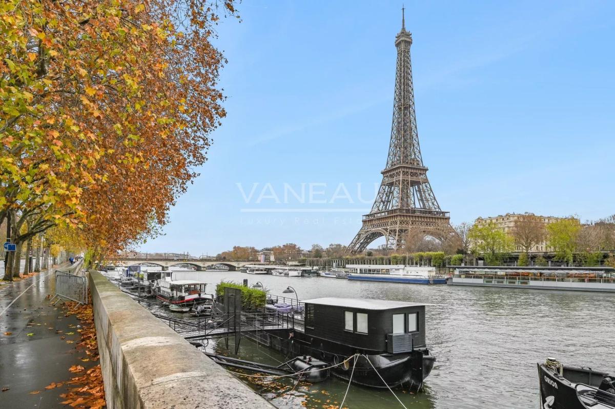XVIe – Vue Tour Eiffel & Seine – Trocadéro – Passy