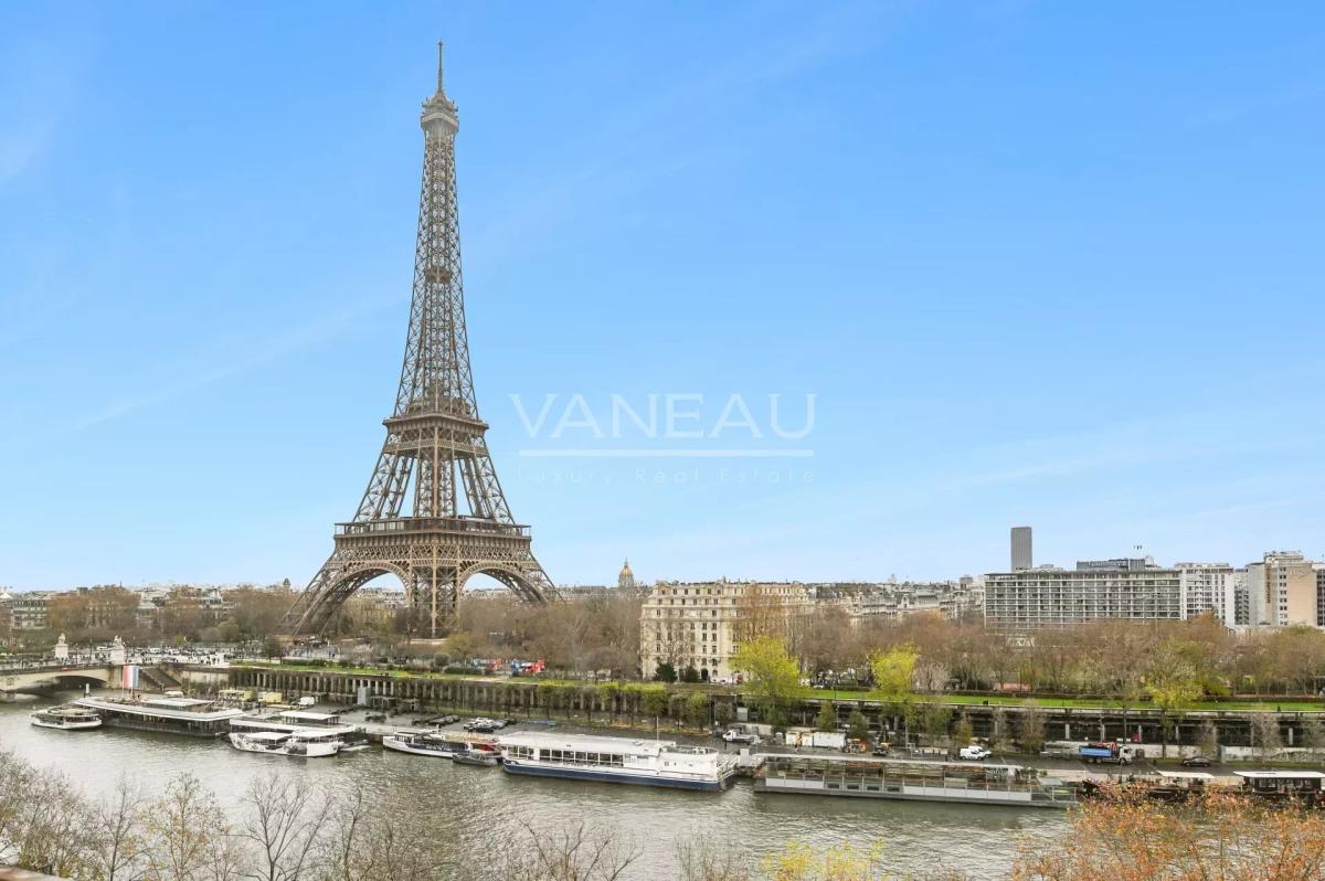 XVIe – Vue Tour Eiffel & Seine – Trocadéro – Passy