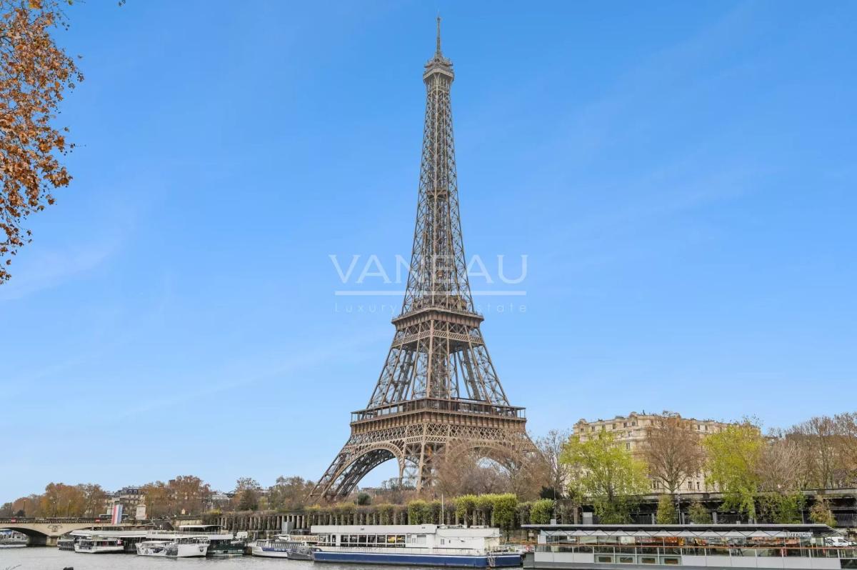 XVIe – Vue Tour Eiffel & Seine – Trocadéro – Passy