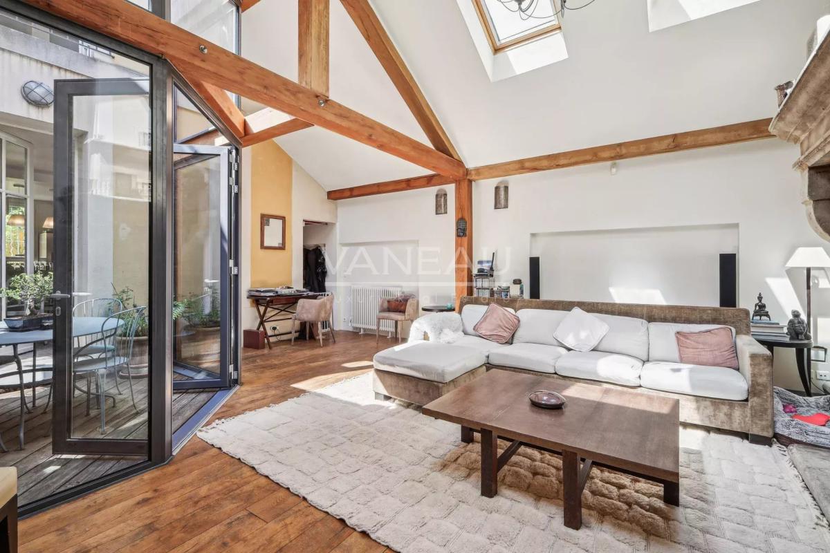 Quatre chambres et une grande pièce de vie