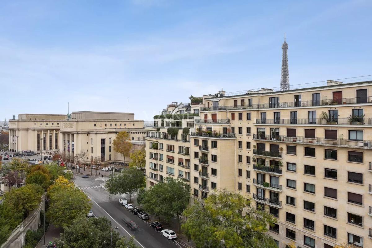 PARIS XVIe - Trocadéro - Vue Panoramique, étage élevé.