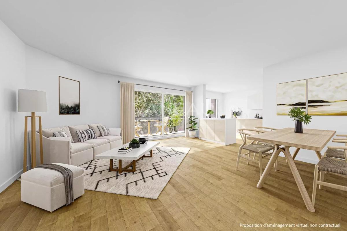 Appartement familial avec deux balcons terrasses