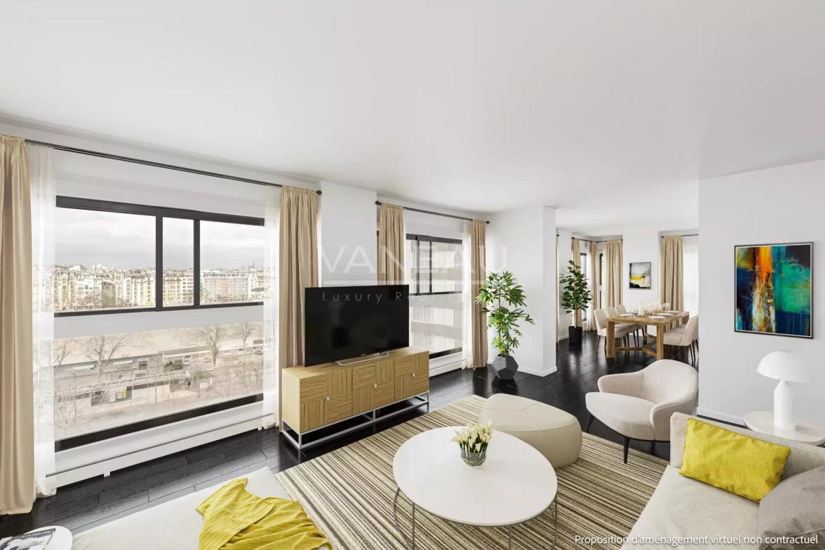 Paris XVe 4 pièces vue Seine - Mirabeau /Javel.