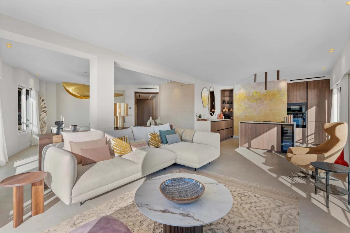 Cannes Plages du Midi - Penthouse 4 pièces vue mer à vendre