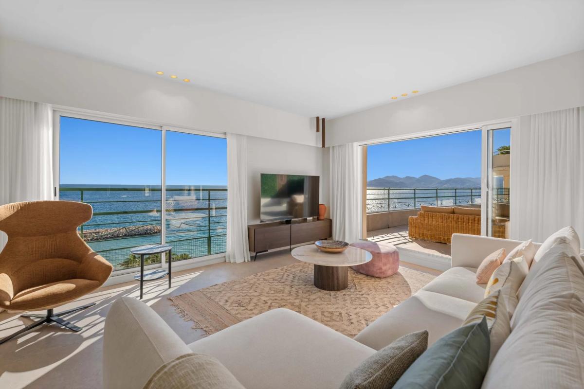 Cannes Plages du Midi - Penthouse 4 pièces vue mer à vendre