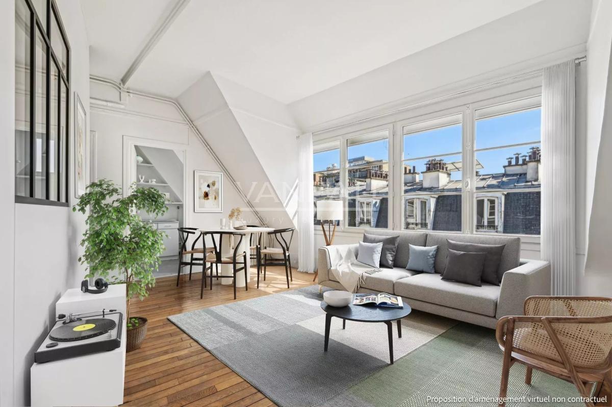 Paris XVe - Sèvres Lecourbe - Appartement lumineux en étage élev