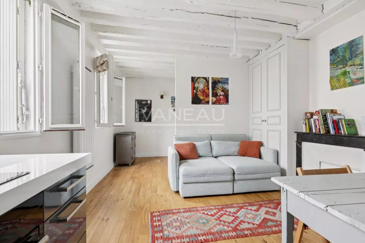 Paris 4e - Places des Vosges - Charmant studio ensoleillé et cal