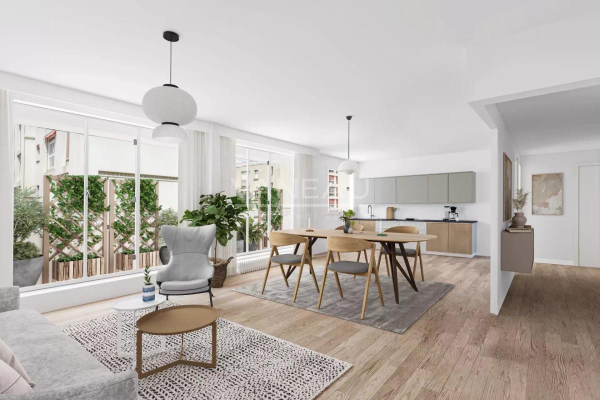 Paris XVe - Volontaires-Blomet - Appartement trois pièces avec b