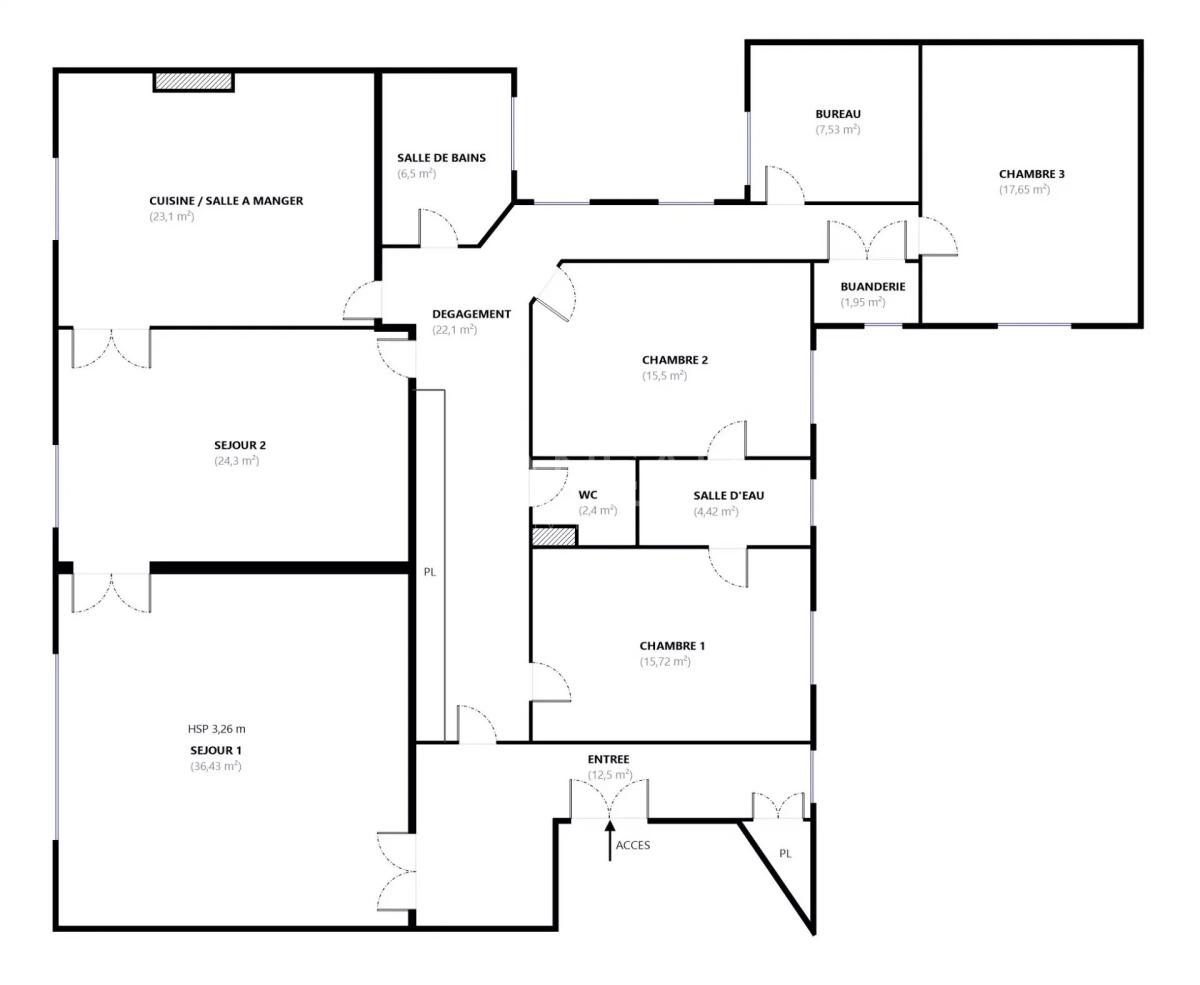 Appartement familial et de réception