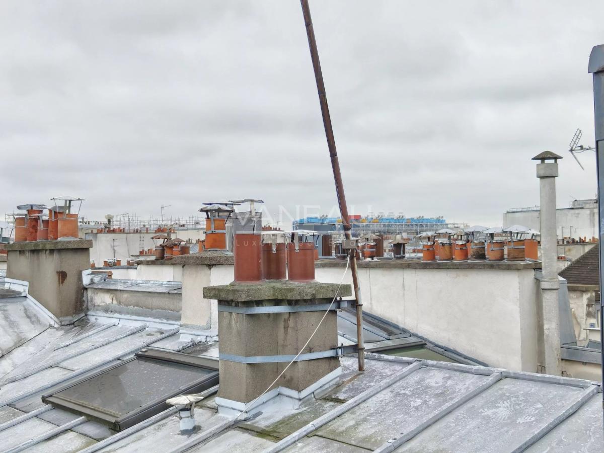 Paris IIe - Montorgueil - Studio dernier étage avec terrasse