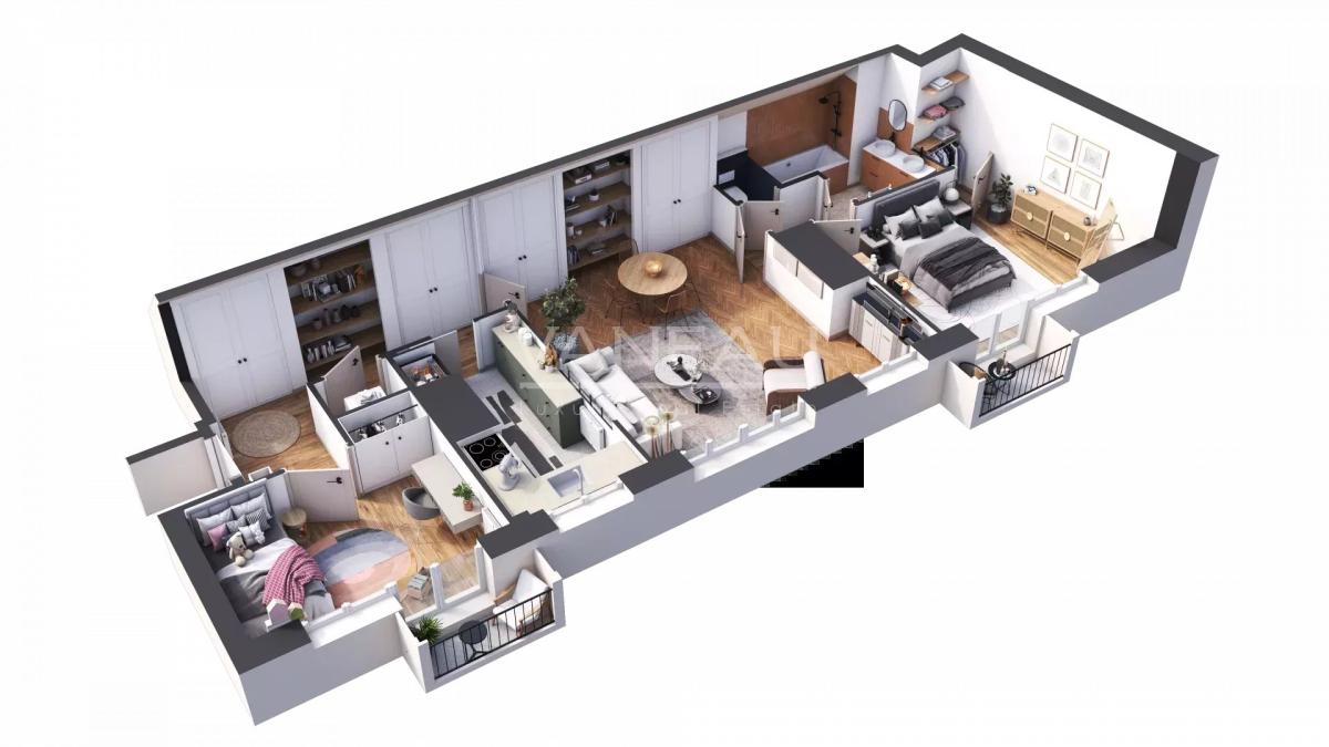 Paris VIIe - Champ de Mars / Quai Branly - 3 Pièces Dernier étag