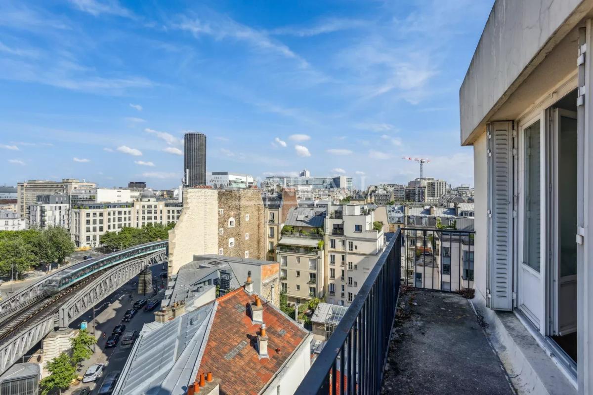 Paris XVe - Sèvres Lecourbe : Appartement dernier étage avec vue