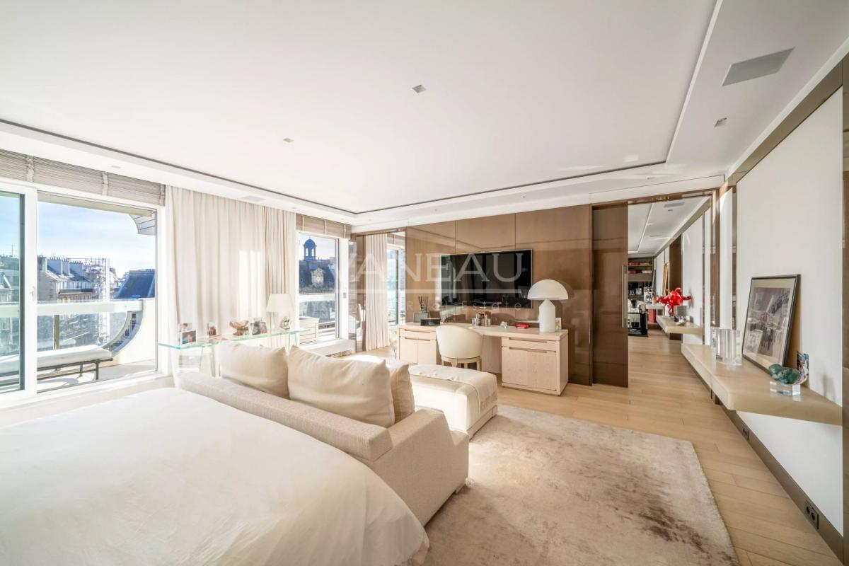 Paris XVIe - Henri Martin - Terrasse vue Tour Eiffel