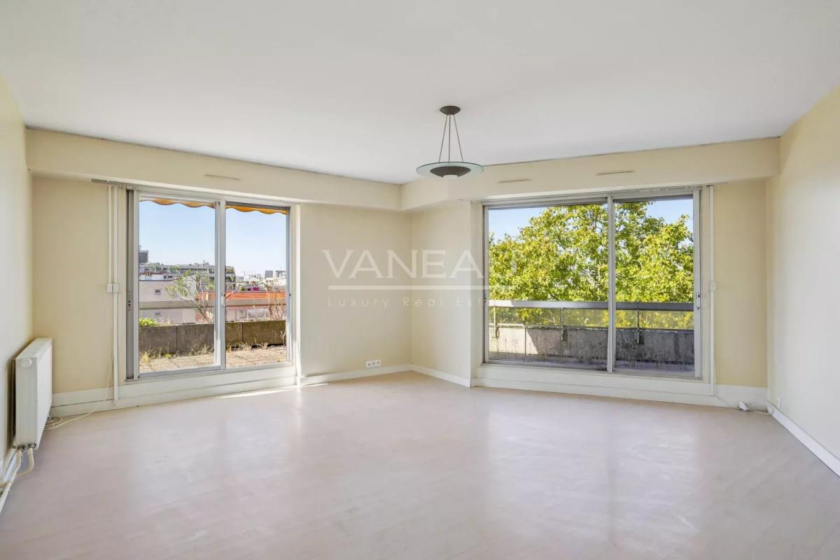 Paris 15ème 3 pièces avec terrasse sans vis-à-vis