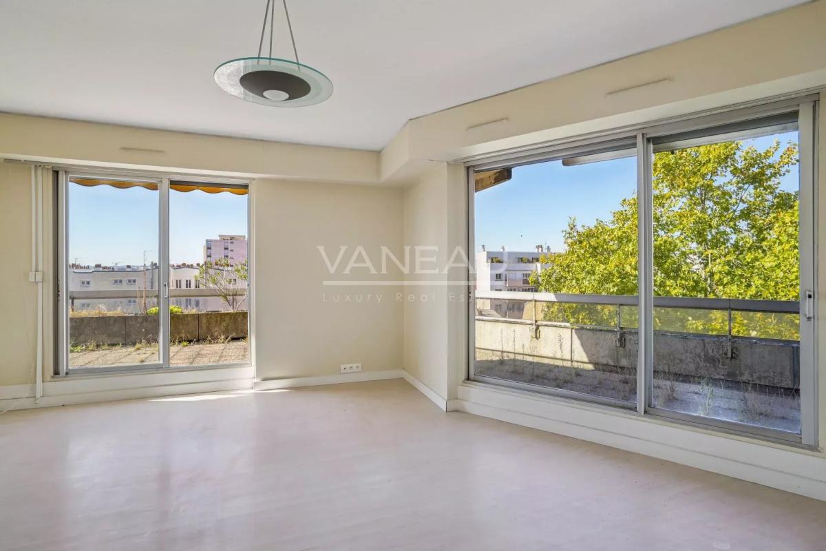 Paris 15ème 3 pièces avec terrasse sans vis-à-vis