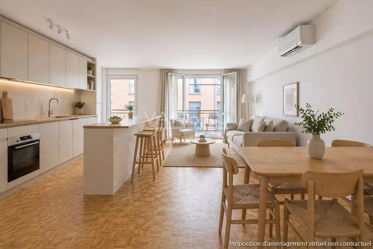 PARIS XVe - Volontaires : Appartement familial avec balcon