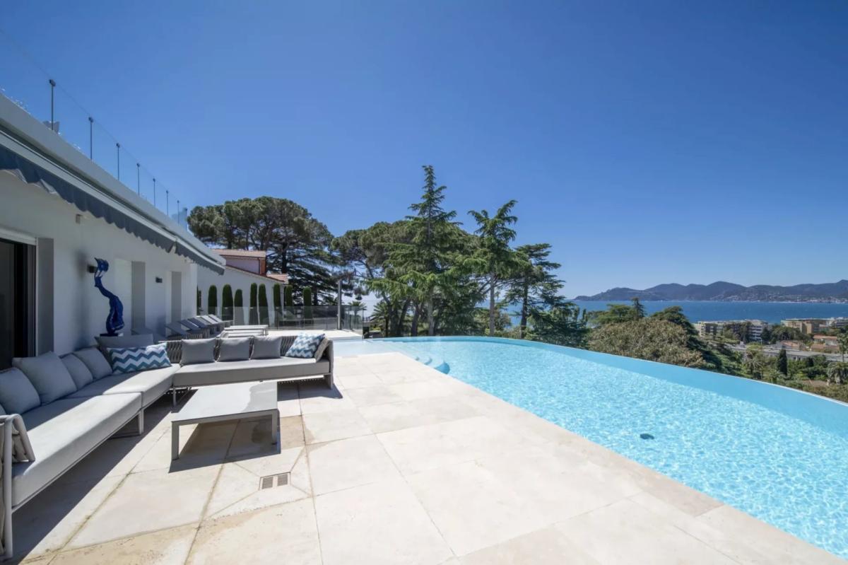 Cannes Croix des Gardes : Magnifique Villa avec vue mer panorami