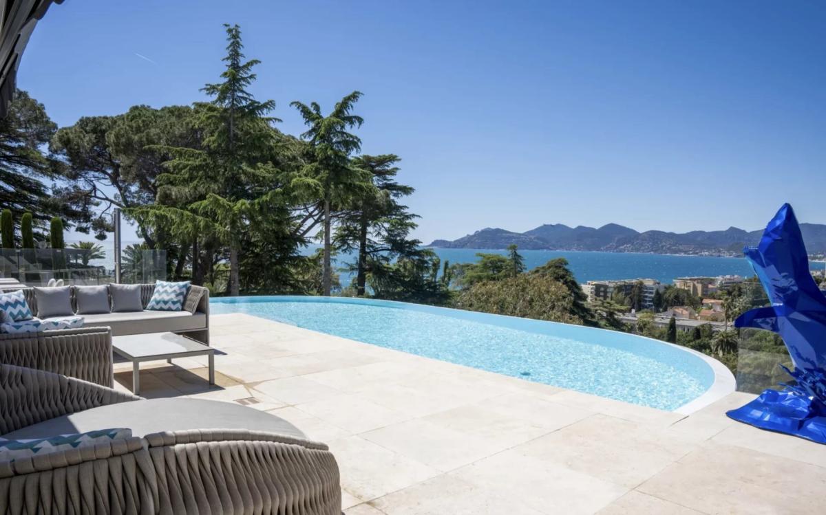 Cannes Croix des Gardes : Magnifique Villa avec vue mer panorami