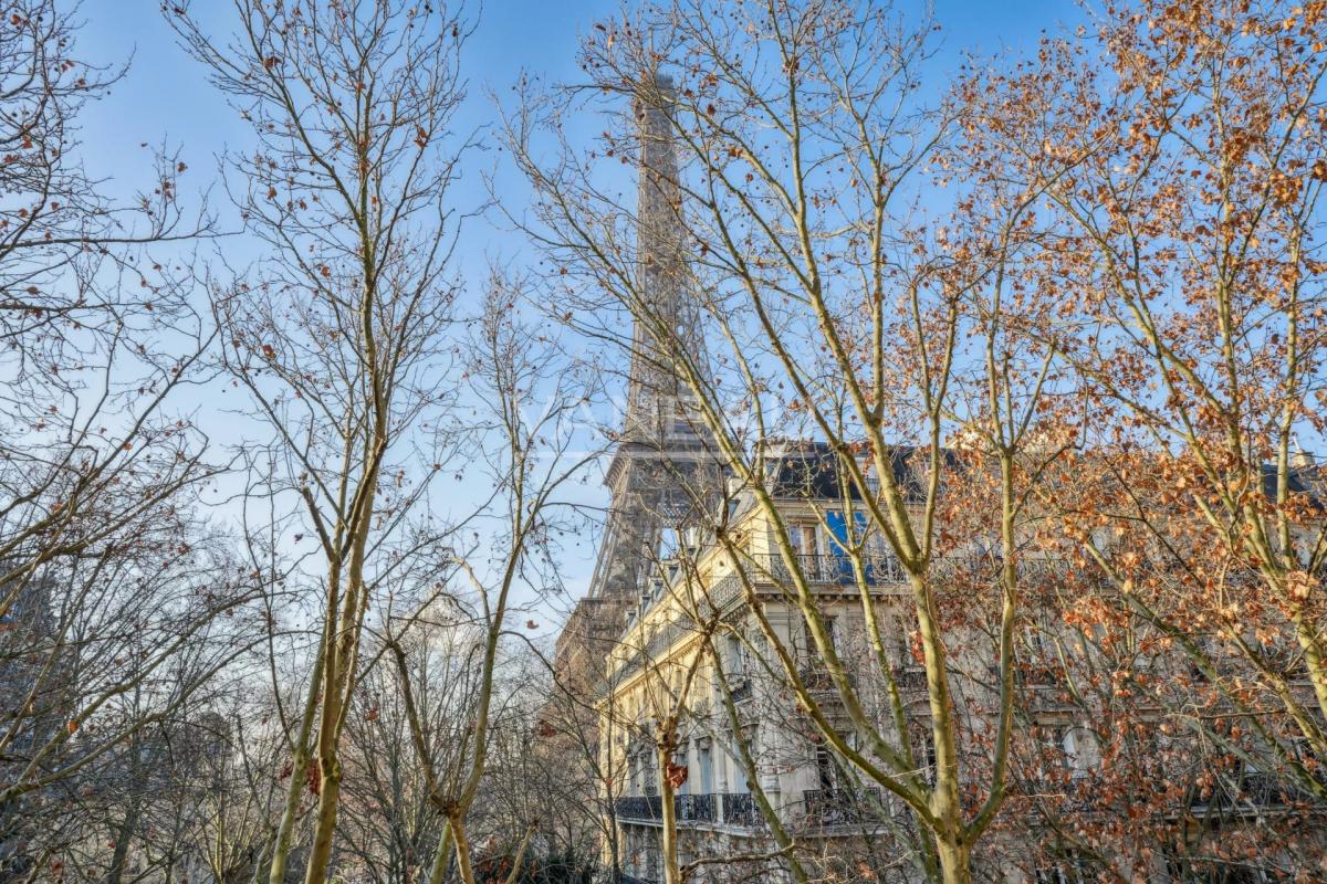 Gros Caillou - Vue Tour Eiffel