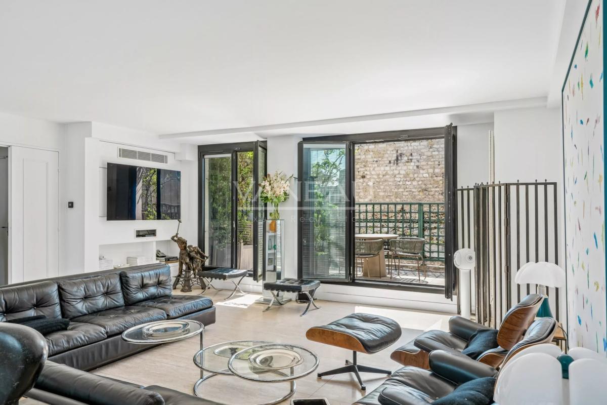 PARIS XVIe – Jasmin – 7ème étage avec Terrasse  de plain-pied.