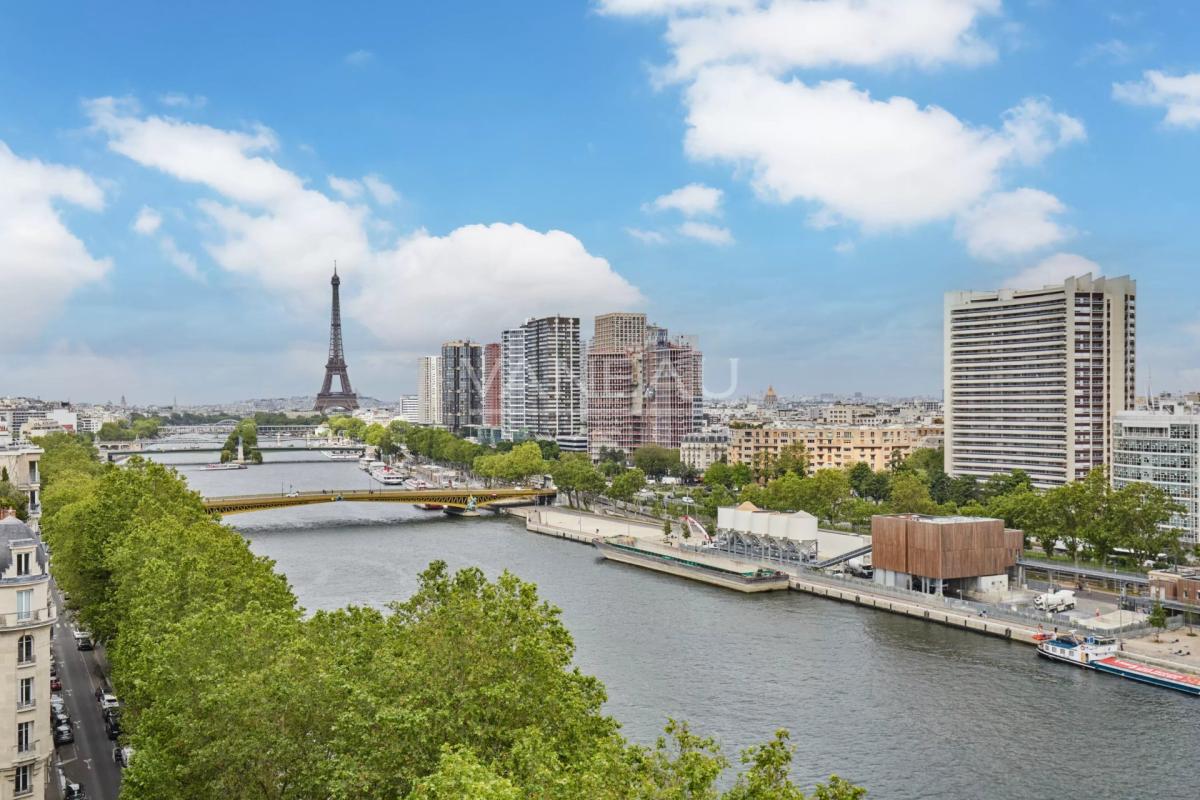 PARIS XVIè – EGLISE D'AUTEUIL - QUAI - VUE SEINE ET MONUMENTS