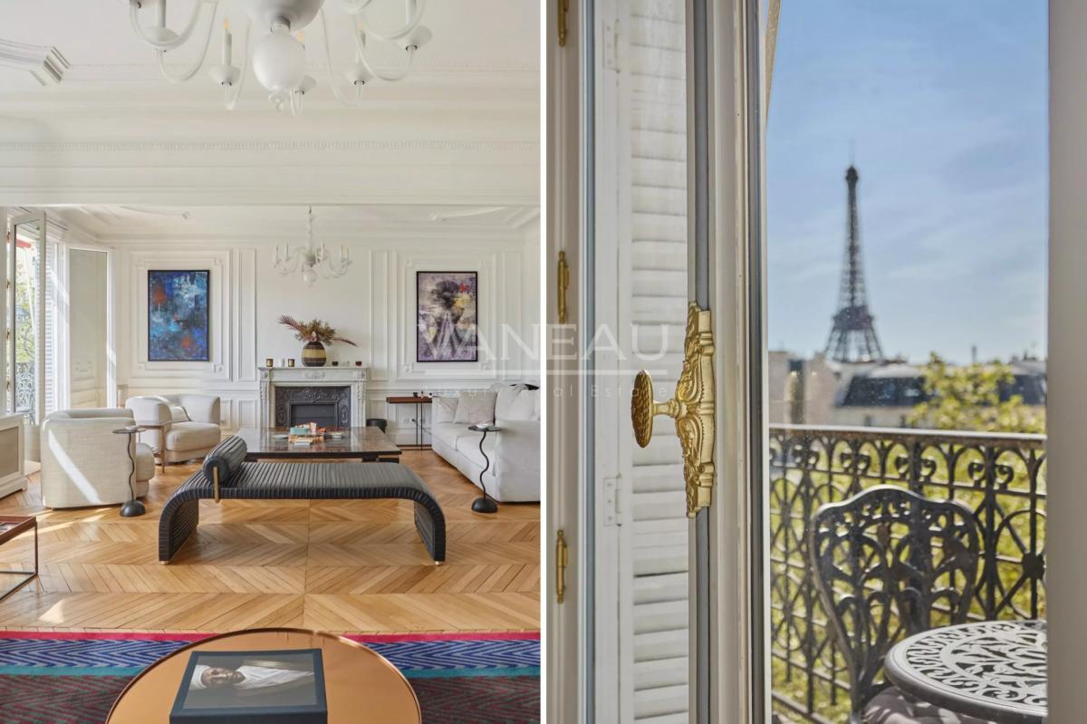 Paris VIIIᵉ - Alma–Marceau - Élégance parisienne avec vue tour  