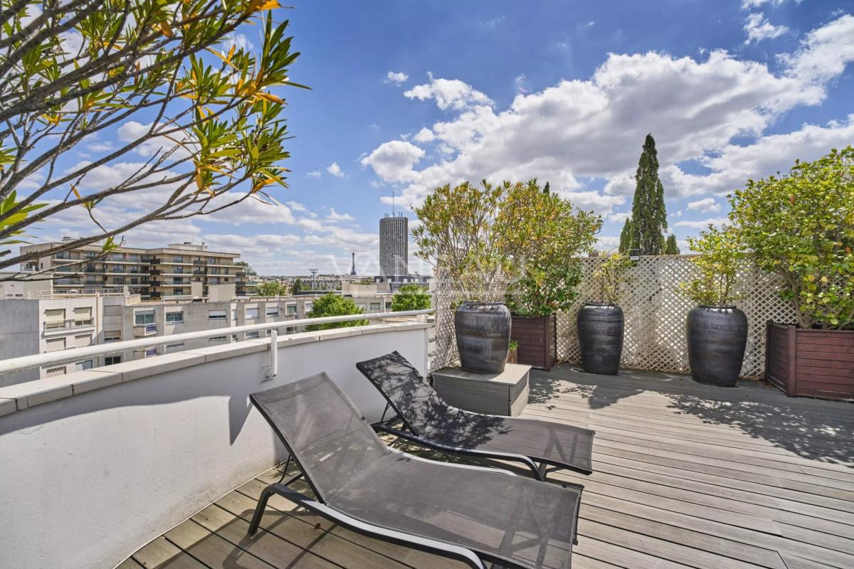 Neuilly-sur-Seine - Les Sablons-Penthouse-Terrasses-Vues tour Ei