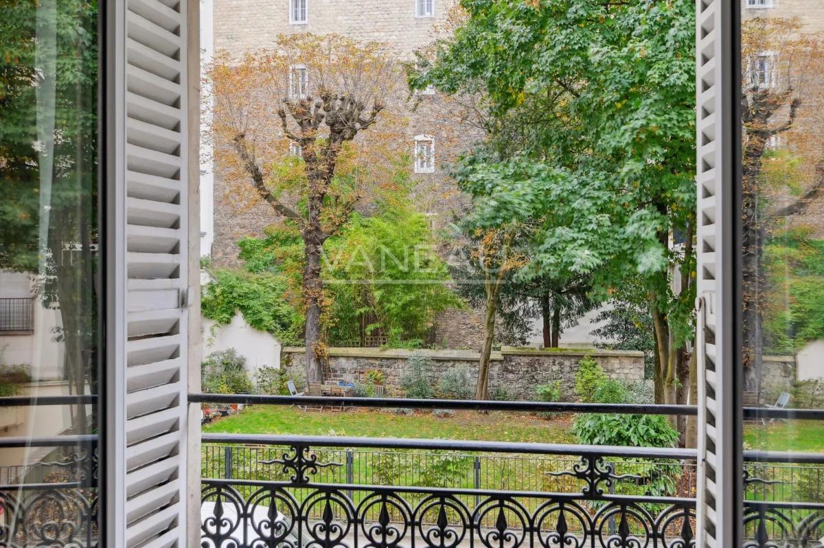 Neuilly sur Seine - Bel ancien - vues jardins