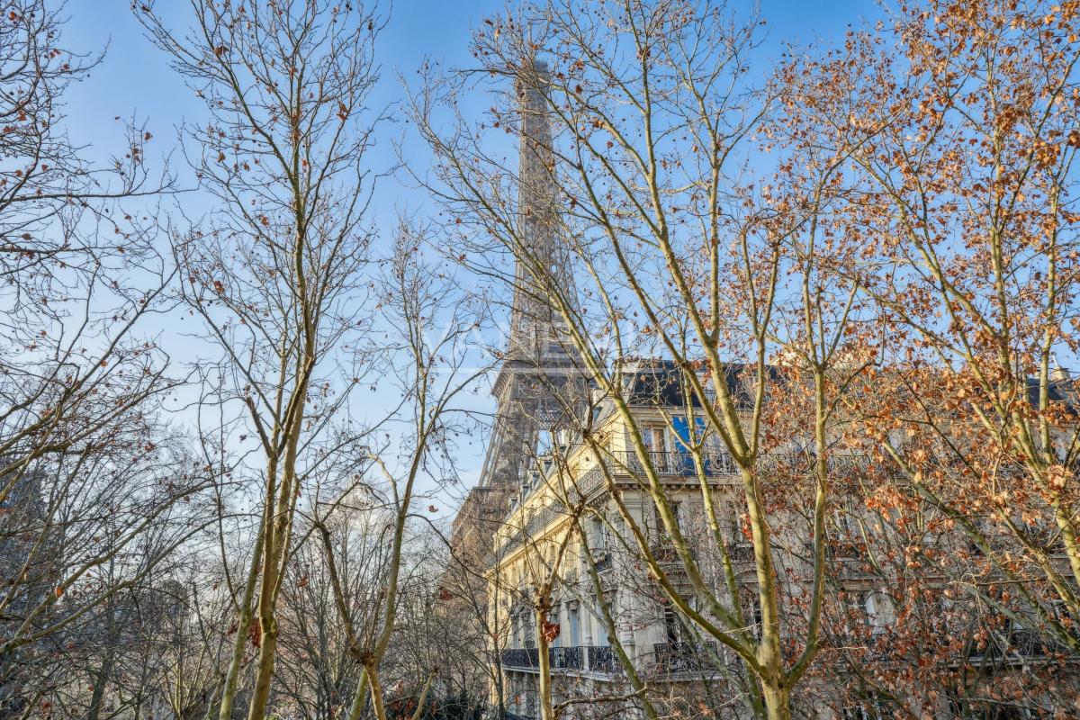 Gros Caillou - Vue Tour Eiffel