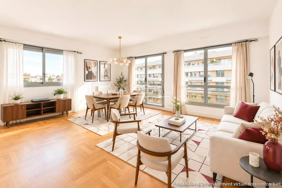 PARIS XVe Saint-Lambert - Bel appartement familial au dernier étage