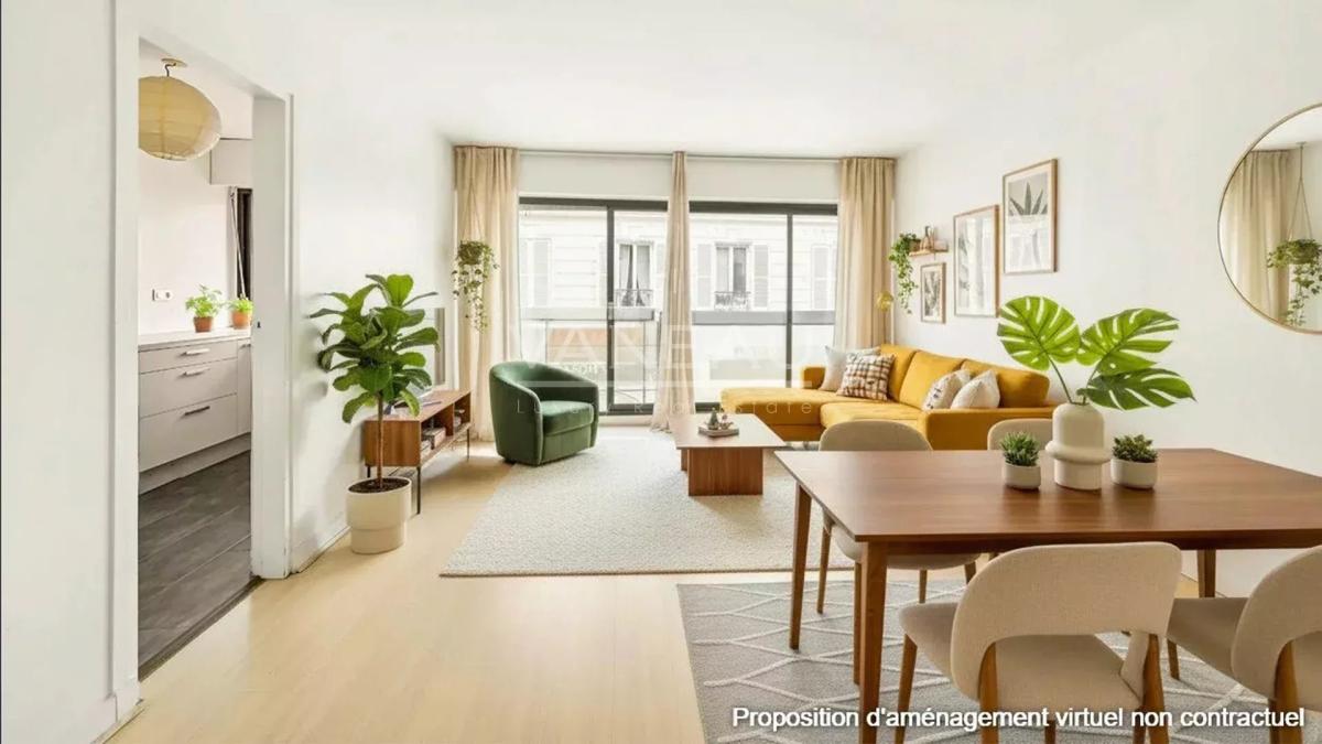 Paris XVe - Volontaires / Vaugirard : Studio lumineux avec balcon