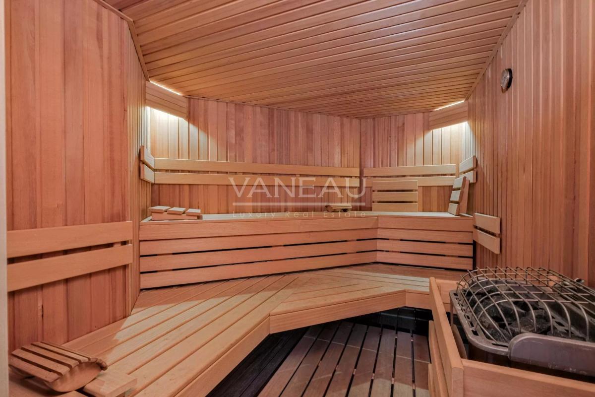 Montgomery: magnifique maison d'architecte, terrasses et sauna