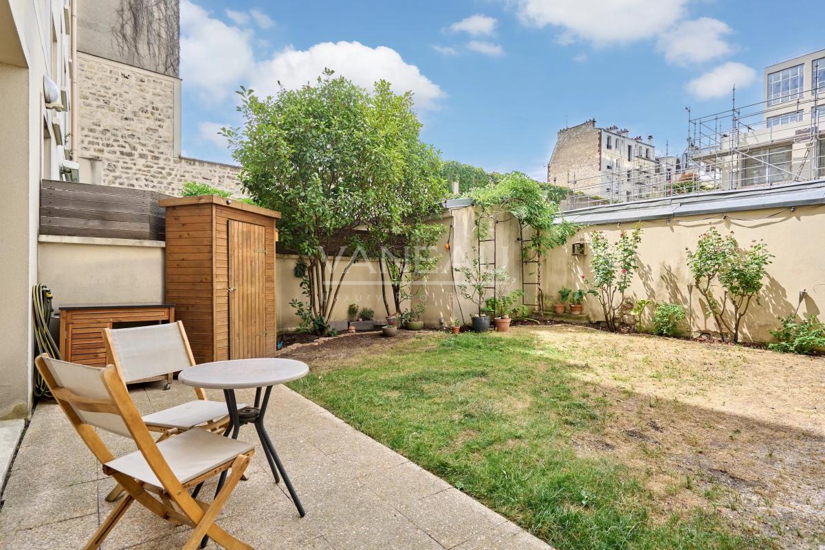 Boulogne-Billancout - Juste Limite Paris XVIè - Jardin intérieur à usage Privatif, rue Résidentielle