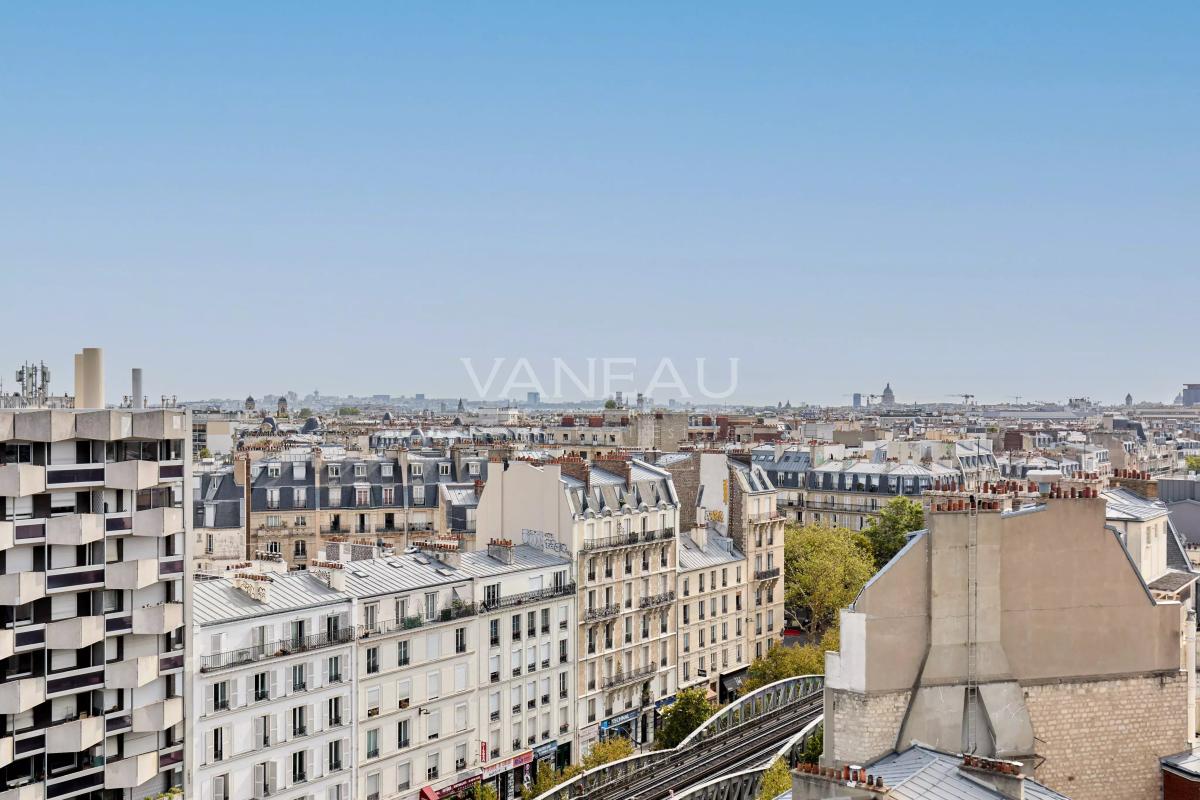 Paris XVe - Cambronne/Garibaldi appartement deux pièces vue Tour Eiffel
