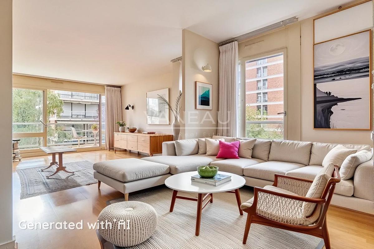 Résidence de standing - Appartement 4 pièces avec terrasse, piscine et tennis.