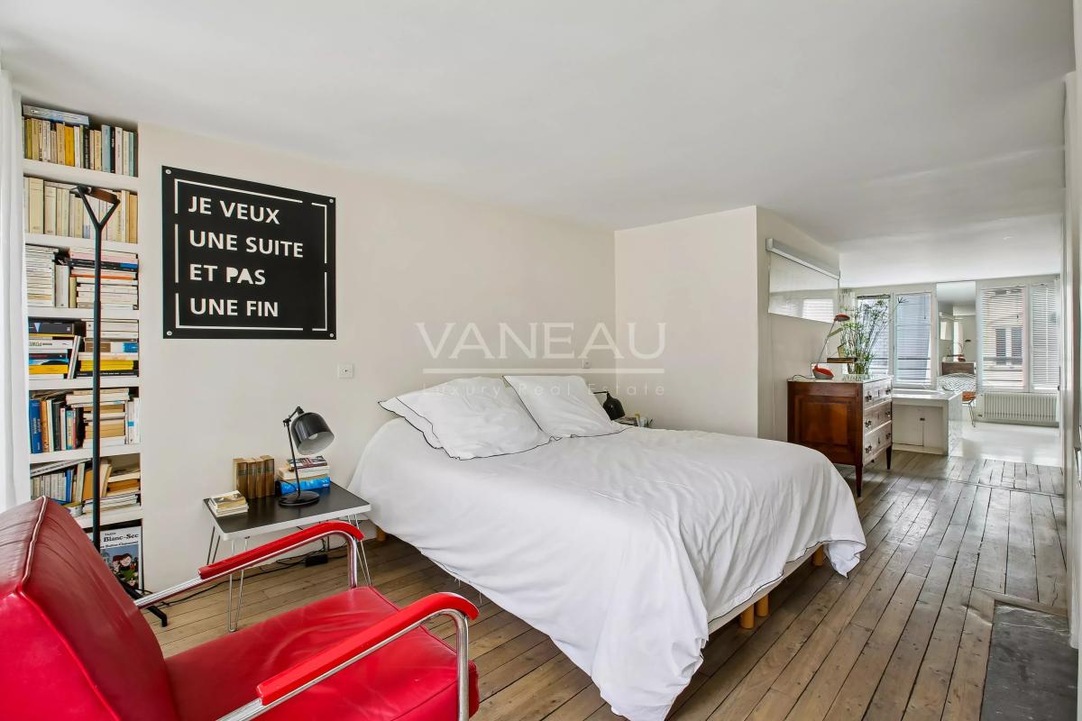 Paris 3è - Loft d'artiste en étage avec ascenseur